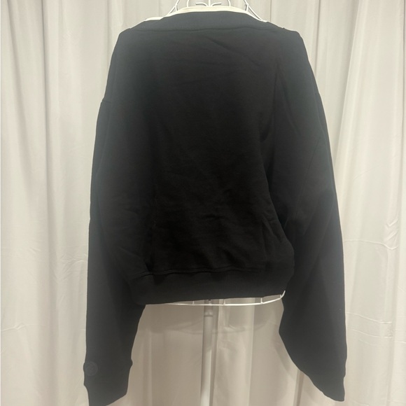 Victoria’s Secret Luxe V-Neck Cropped Sweatshirt - Picture 2 of 2